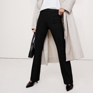 NWT! Banana Republic Black Crop Flare Everywhere Ponte Pant - Multiple Sizes